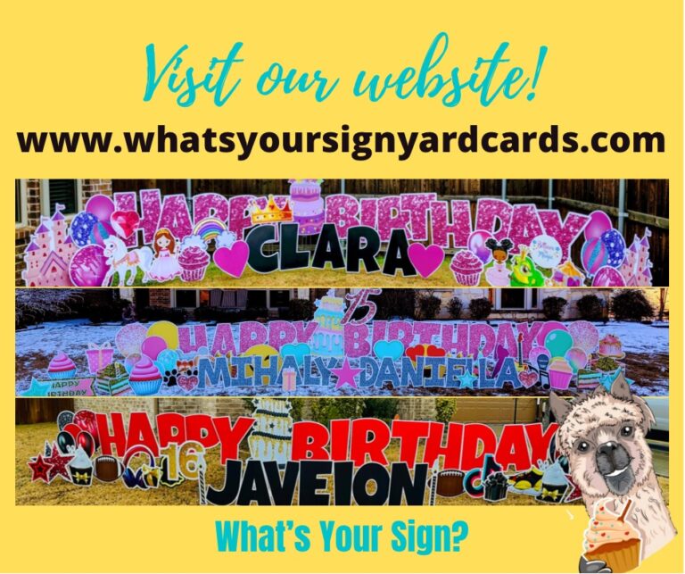 Whats your sign yard cards