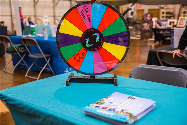 Spin the wheel at DFW Camp Expo 