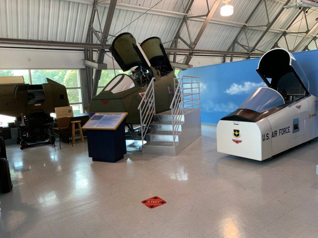 Flight simulators at the Frontiers of Flight Museum 