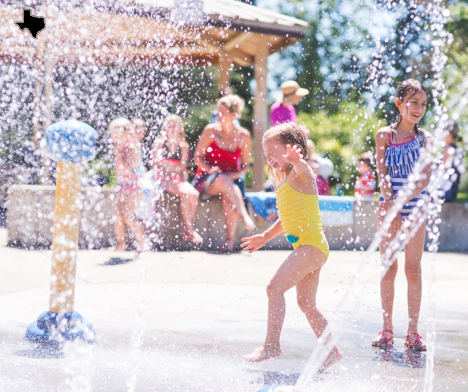 Al Ruschhaupt Soccer complex in Mckinney, Texas has a fantastic splash pad for kids.