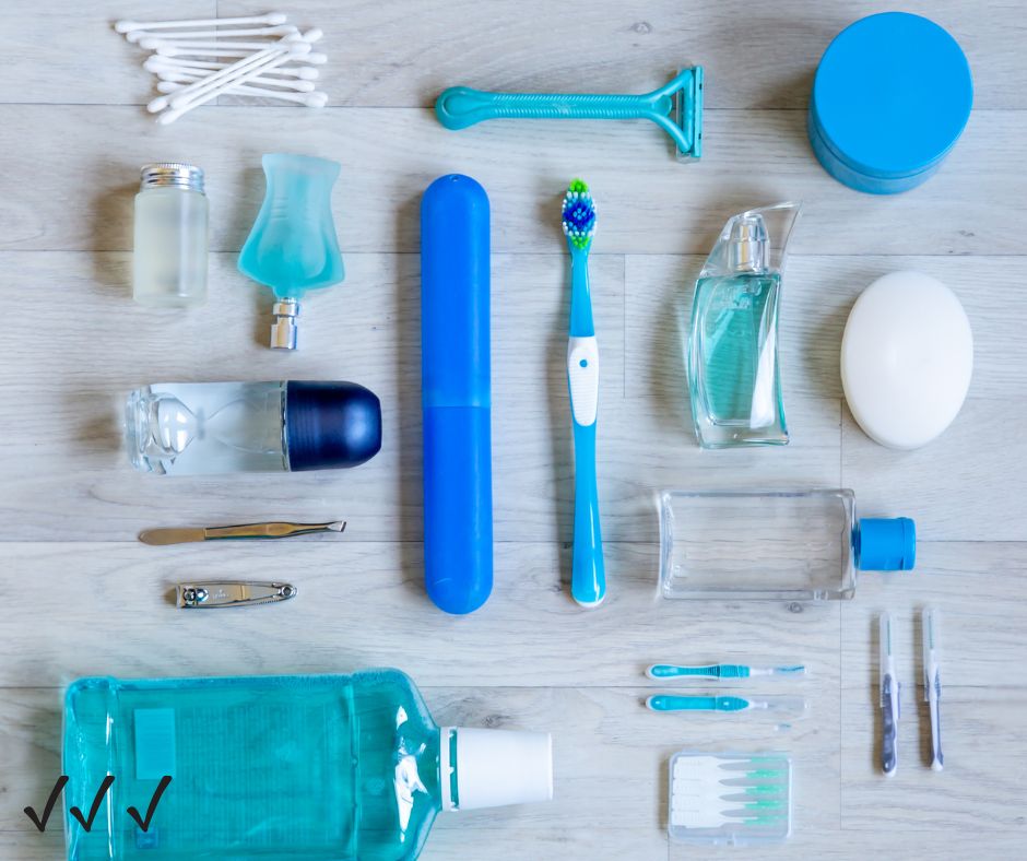 Toiletries for the ultimate summer day camp packing list.