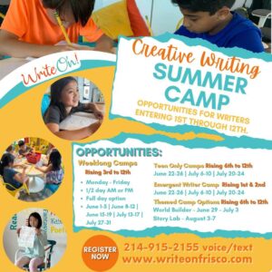 Write on creative Frisco-DFW Camp Expo