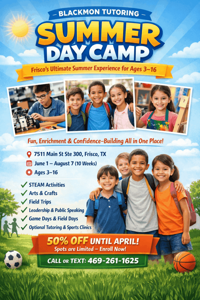 DFW Camp Expo-Blackmon Tutoring