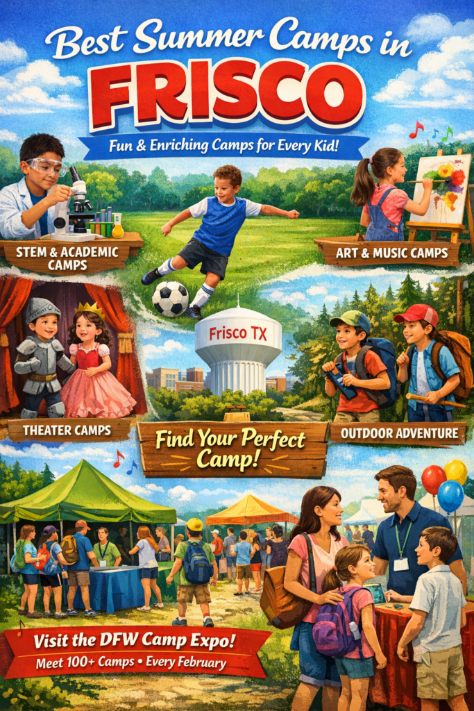 Best summer camps in Frisco TX including STEM, sports, arts, and music camps for kids”